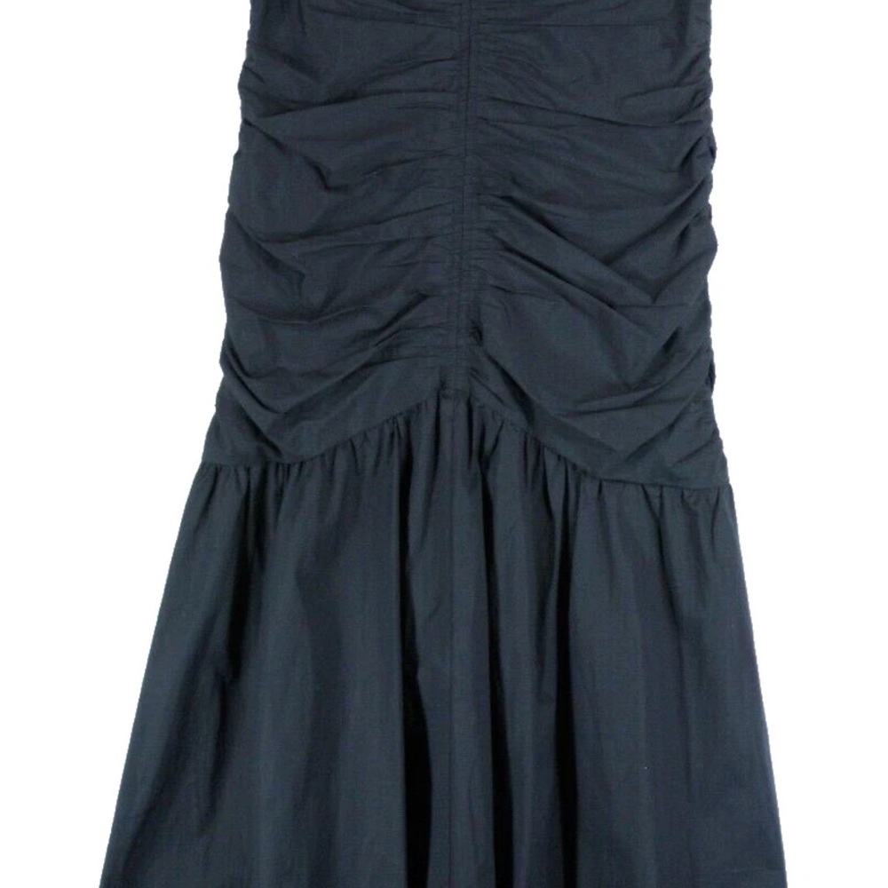 NWT Veronica Beard Perrin Ruched High-Low  Maxi Black Dress - Picture 7 of 10